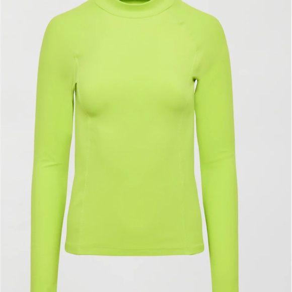 Carbon38 Run top in Melt Acid Lime Long Sleeve NWT - Picture 2 of 11